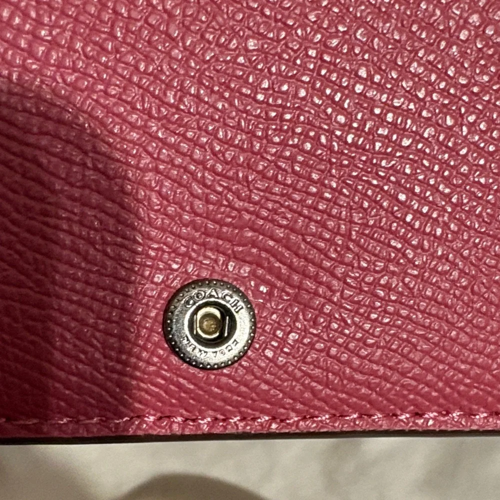 Coach Pink Leather Card Holder - Picture 7 of 13
